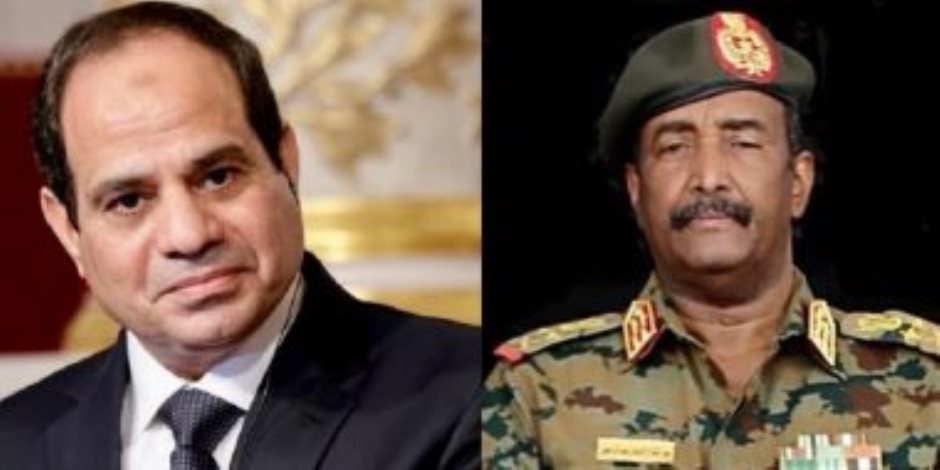 البرهان يؤكد للرئيس السيسى مساندة السودان لمصر فى جهود مكافحة الإرهاب