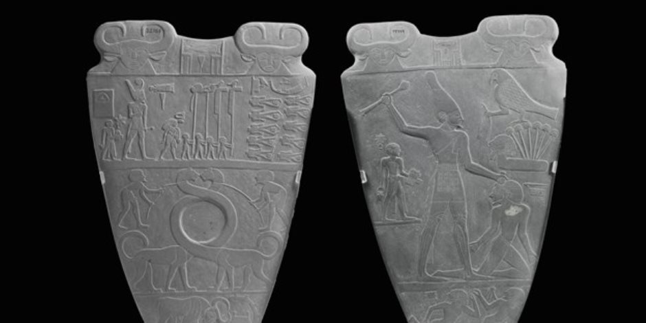 18 معلومة عن لوحة صلاية الملك نعرمر التي تزين المتحف المصري بالتحرير 