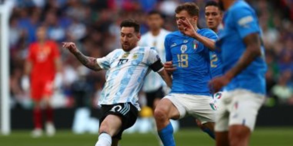 في نهائي كأس الأبطال 2022 ..  منتخب الأرجنتين يدك شباك إيطاليا بثنائية فى الشوط الأول.. فيديو