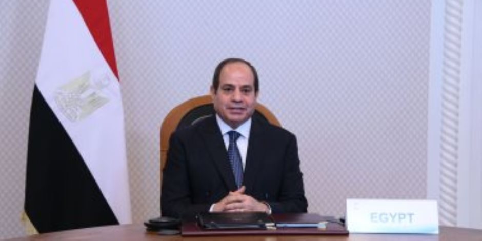 الرئيس السيسى لقادة "بريكس": نتطلع لاستقبالكم فى القمة العالمية للمناخ COP 27 الرئيس السيسى لقادة "بريكس": نتطلع لاستقبالكم فى القمة العالمية للمناخ COP 27