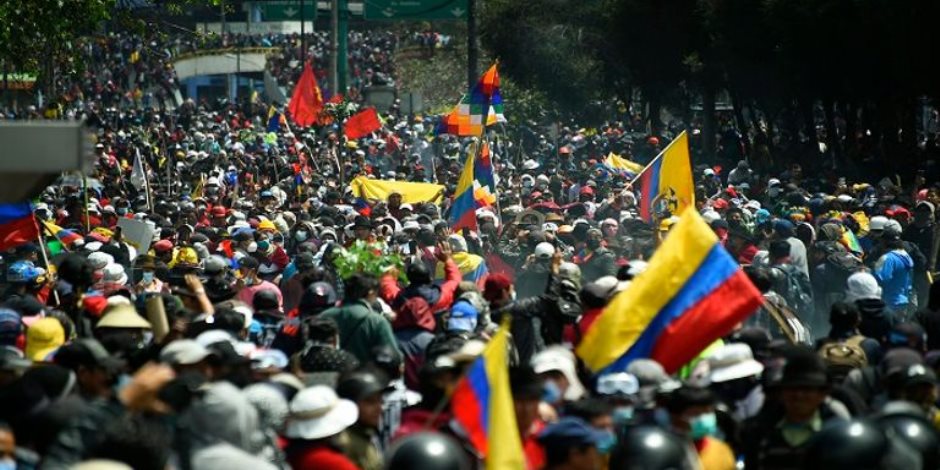 أسبوعان من الاحتجاجات العنيفة بالإكوادور والكونجرس يطالب بإقالة الرئيس.. 10 مطالب للسكان الأصليين أبرزها تجميد سعر النفط