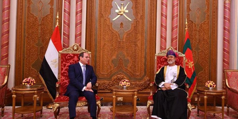 الرئيس السيسى يلتقى رئيس وزراء عُمان ويؤكد تطلع مصر لتطوير التعاون مع السلطنة