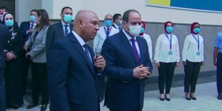 الرئيس السيسي يفتتح محطة عدلي منصور المركزية والقطار الكهربائي