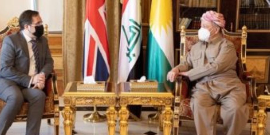 بارزانى وسفير بريطانيا يناقشان فرص التوافق العراقى وتشكيل حكومة جديدة