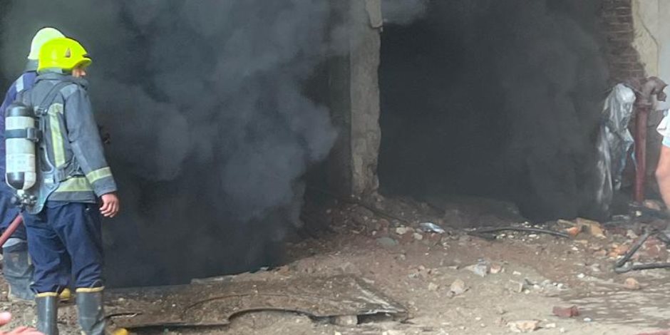 الحماية المدنية تسيطر على حريق مبنى تابع لشركة كهرباء حلوان