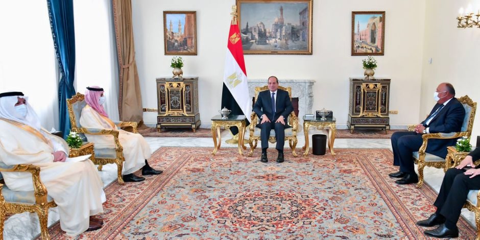 الرئيس السيسى يستقبل سمو الأمير فيصل بن فرحان وزير خارجية المملكة العربية السعودية 