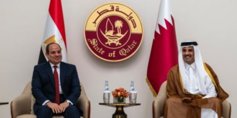 رجال أعمال قطريين للرئيس السيسى: نتطلع لبحث تعظيم التعاون بين البلدين