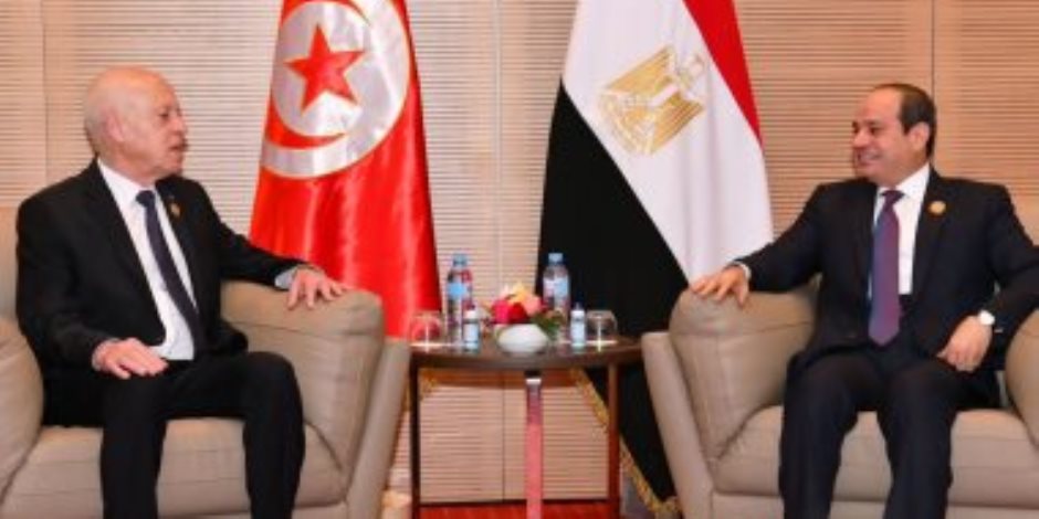 قيس سعيد للرئيس السيسي: تجربة مصر في تنفيذ المشروعات رائدة ونتطلع لتنفيذها
