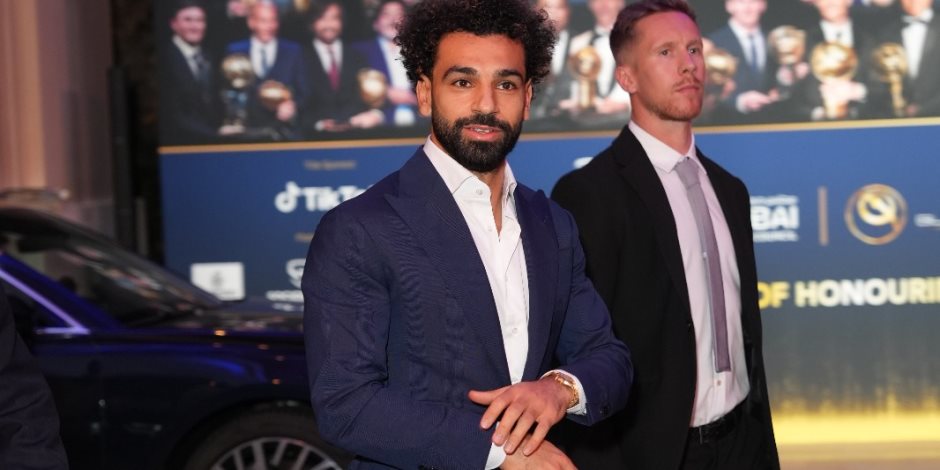 محمد صلاح يصل حفل جوائز جلوب سوكر 2022