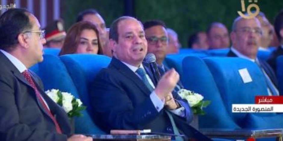 الرئيس السيسي: الزيادة السكانية ستأكل خير مصر