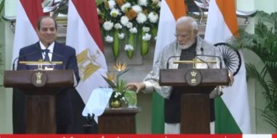الرئيس السيسي: الاستثمارات الهندية فرصتها كبيرة حاليا للتواجد في السوق المصرية