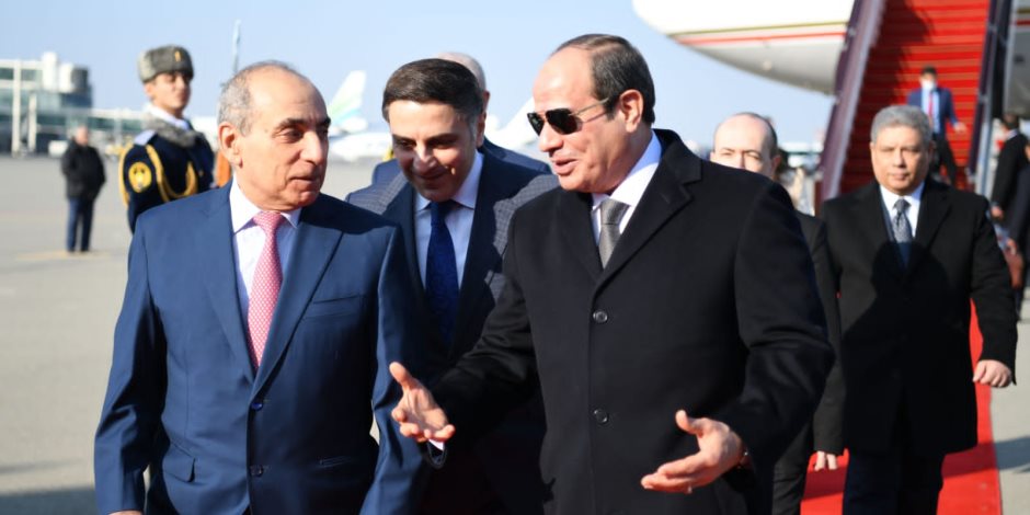 الرئيس السيسي يجتمع اليوم بكبار رموز الاقتصاد ورجال الأعمال في أذربيجان