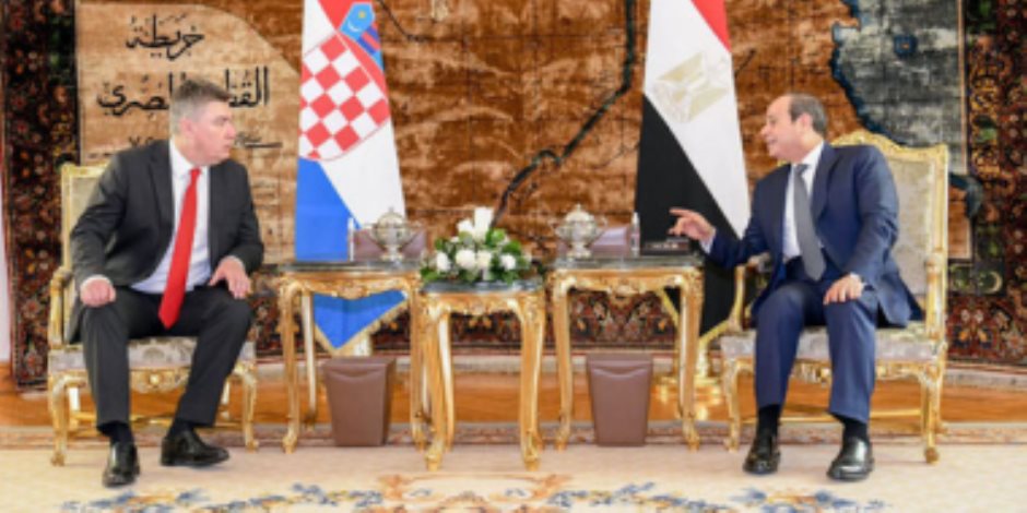 مصر وكرواتيا تتطلعان إلى الارتقاء بالعلاقات الثنائية والوصول بها لآفاق أرحب.. ارتفاع حجم التبادل التجارى بين البلدين بنسبة 91% خلال العام الماضى