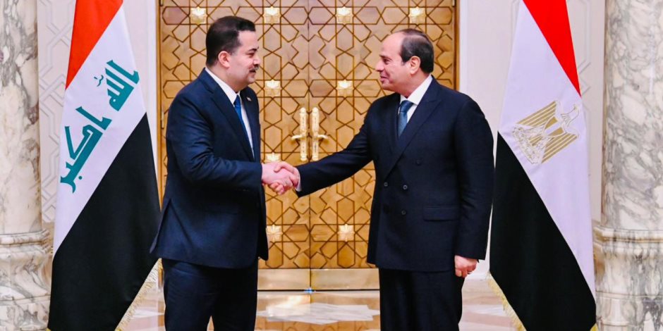 الرئيس السيسي يستقبل رئيس الوزراء العراقي.. ويؤكد دعم مصر الثابت لأمن واستقرار العراق