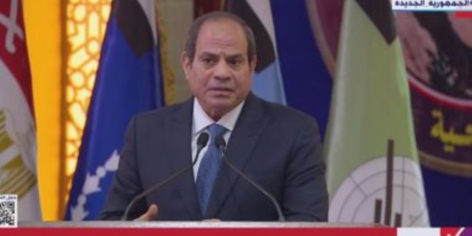 الرئيس السيسي: قاتلنا الأشرار 10 سنوات حتى عادت سيناء كاملة