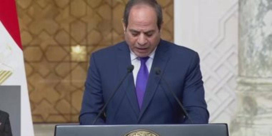 الرئيس السيسى: شددت على ثوابت رؤية مصر المبدئية إزاء أهمية تحقيق الأمن في شرق المتوسط