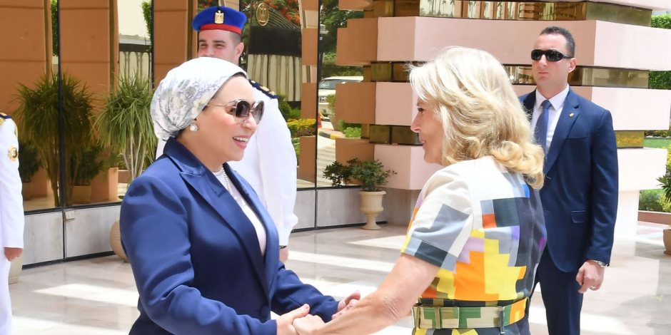 السيدة انتصار السيسى: سعدت بلقاء السيدة جيل بايدن خلال زيارتها لبلدها الثاني مصر 