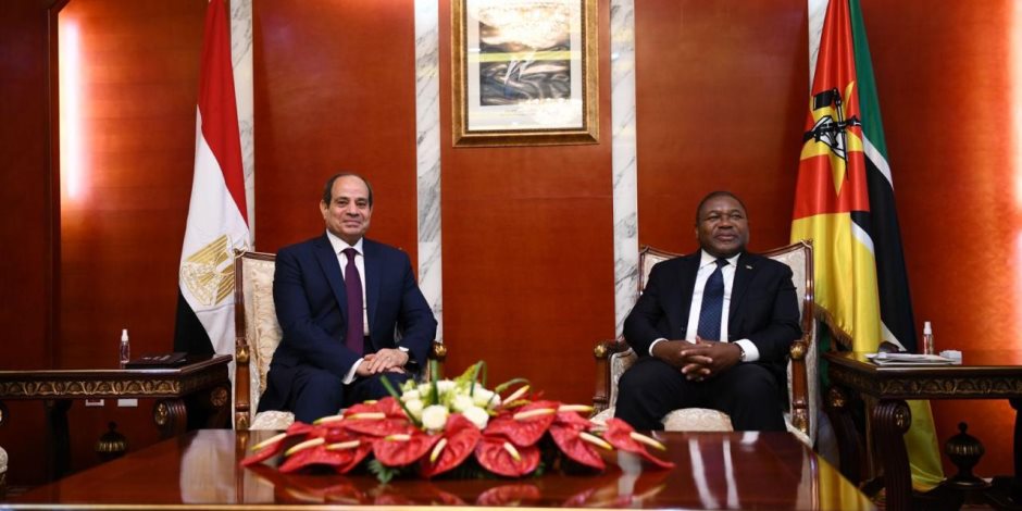 الرئيس السيسي ونظيره الموزمبيقي يتفقان على تكثيف التشاور السياسي والتعاون بين البلدين (صور)