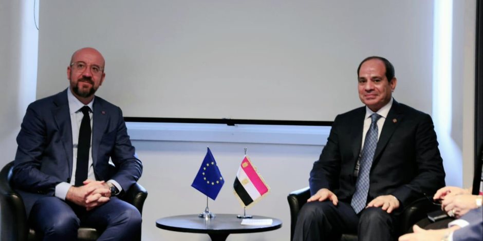 السيد السيسي يلتقي رئيس المجلس الأوروبي على هامش انعقاد قمة "ميثاق التمويل العالمي الجديد"