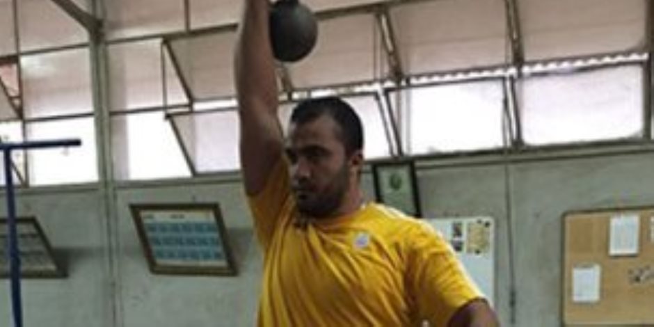 مصطفى الجمل لاعب منتخب مصر لألعاب القوى يحقق ذهبية رمي المطرقة بدورة الألعاب العربية