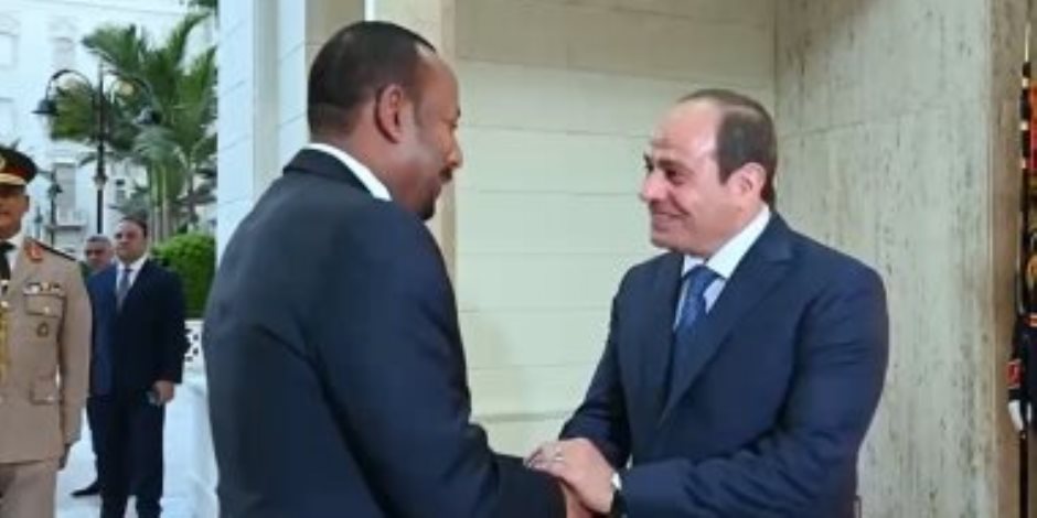الرئيس السيسي يستقبل رئيس وزراء إثيوبيا (فيدبو)