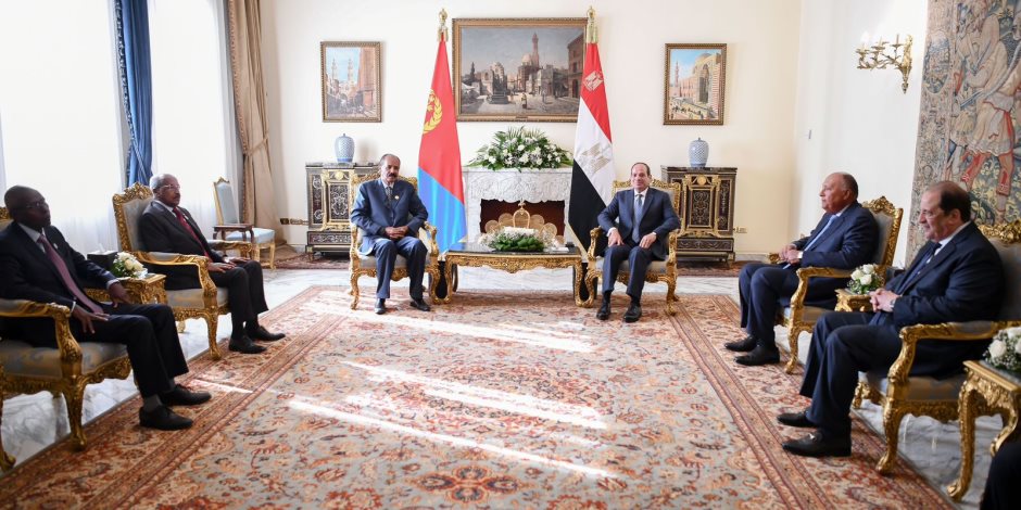 الرئيس السيسي ونظيره الإريتري يؤكدان العمل على تعزيز العلاقات الثنائية بين البلدين الشقيقين