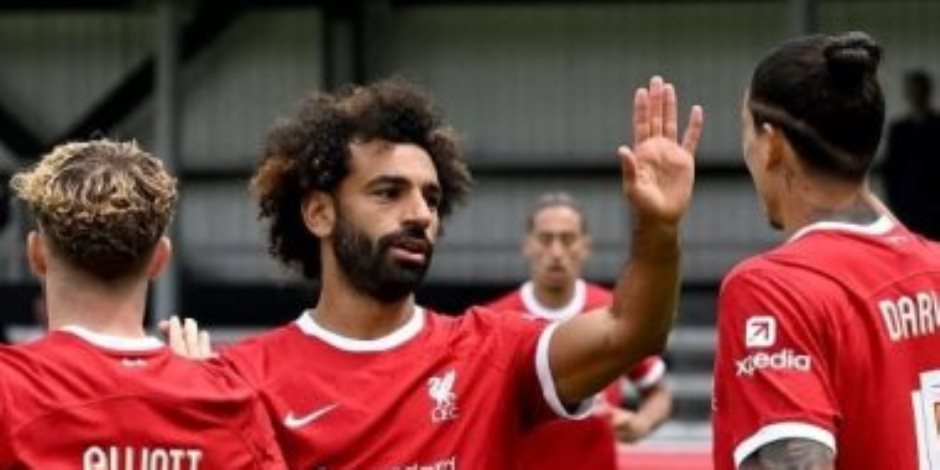 استعدادا للموسم الجديد .. محمد صلاح يسجل هدفا ويصنع فى تعادل ليفربول مع جرويتر فورث 4-4 وديا