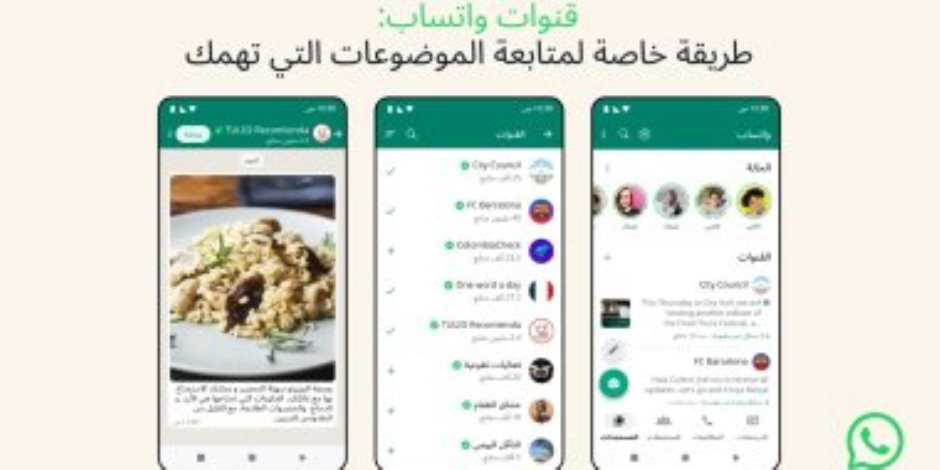 ميتا تعلن إطلاق خاصية قنوات واتساب فى مصر