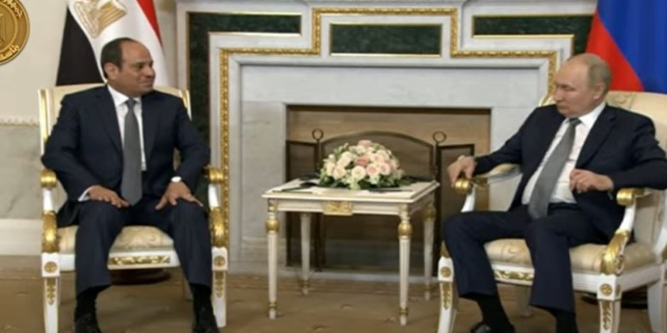 بوتين: لدينا مشروعات واعدة في مصر وحجم التبادل بين البلدين شهد نموا كبيرا