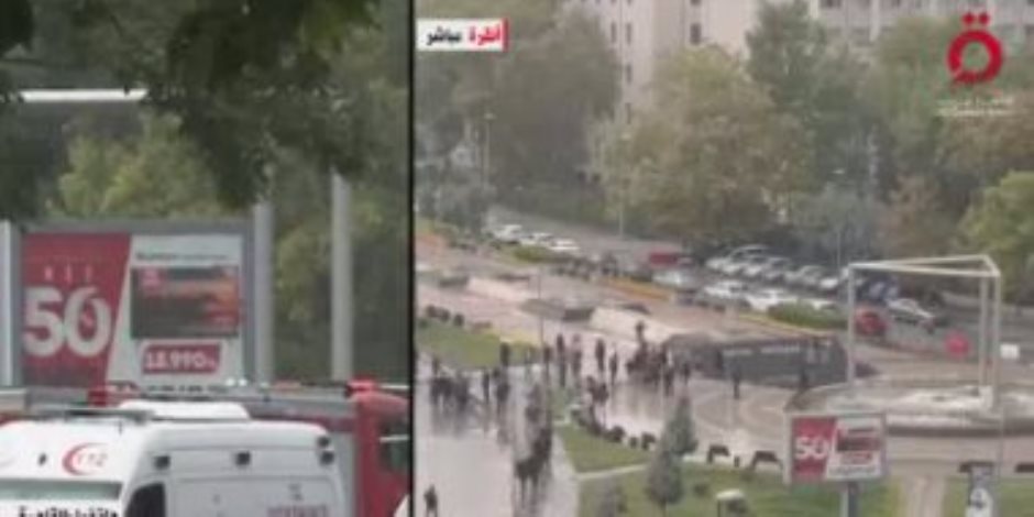 القاهرة الإخبارية تنشر اللقطات الأولى للتفجير الإرهابى فى تركيا