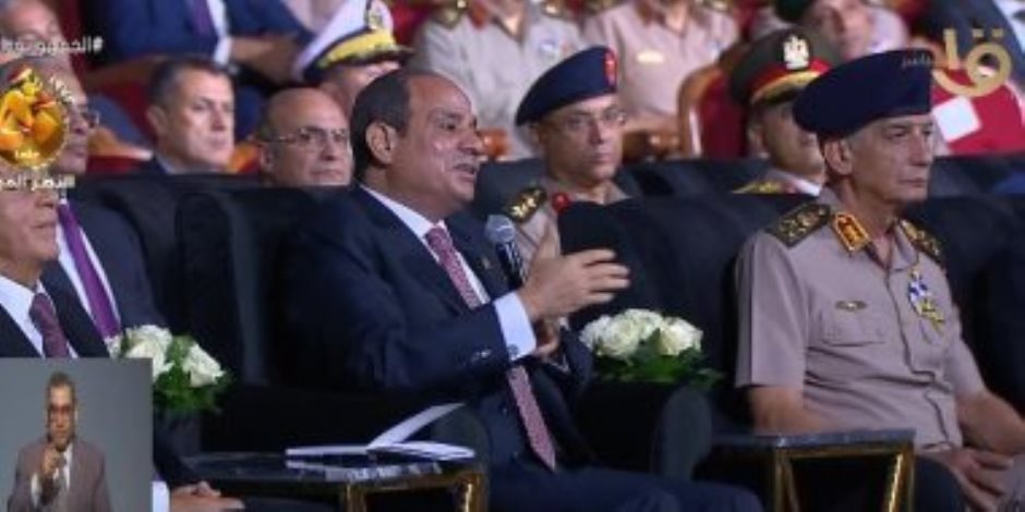 الرئيس السيسى: الجيش المصرى تمكن بالتخطيط والعزيمة من تحقيق نصر أكتوبر