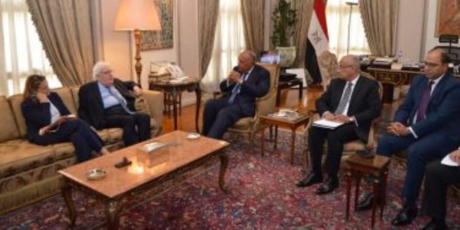 وزير الخارجية خلال لقائه وكيل الأمين العام للأمم المتحدة للشئون الإنسانية: مصر تواصل جهودها لإدخال المساعدات إلى قطاع غزة