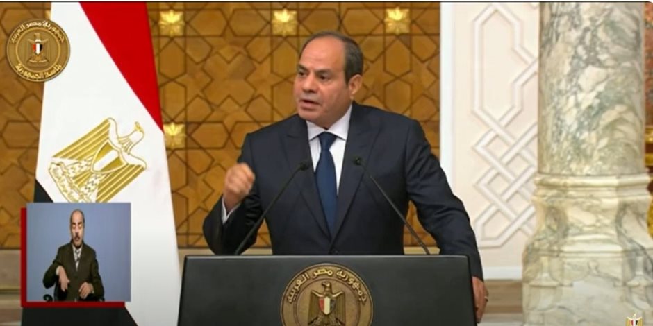 الرئيس السيسى: مصر ترفض تصفية القضية الفلسطينية ومحاولات التهجير القسرى