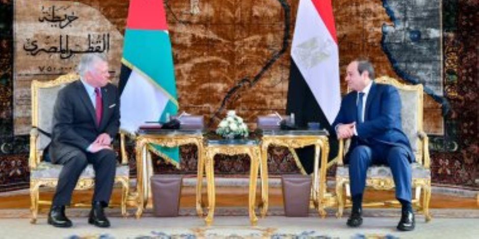 الرئيس السيسي والعاهل الأردني يشدادان على ضرورة استمرارية وصول المساعدات الإنسانية لقطاع غزة