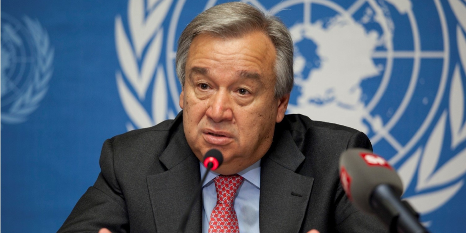 الأمين العام للأمم المتحدة يدعو إلى وقف فورى لإطلاق النار فى غزة
