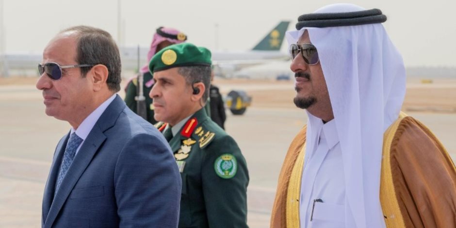 الرئيس السيسي يصل السعودية للمشاركة فى القمة العربية الإسلامية المشتركة