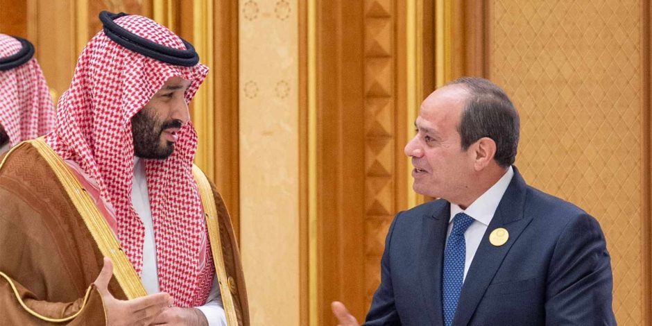 لقاء ثنائي بين الرئيس عبد الفتاح السيسي وولي العهد السعودي على هامش القمة العربية الإسلامية 