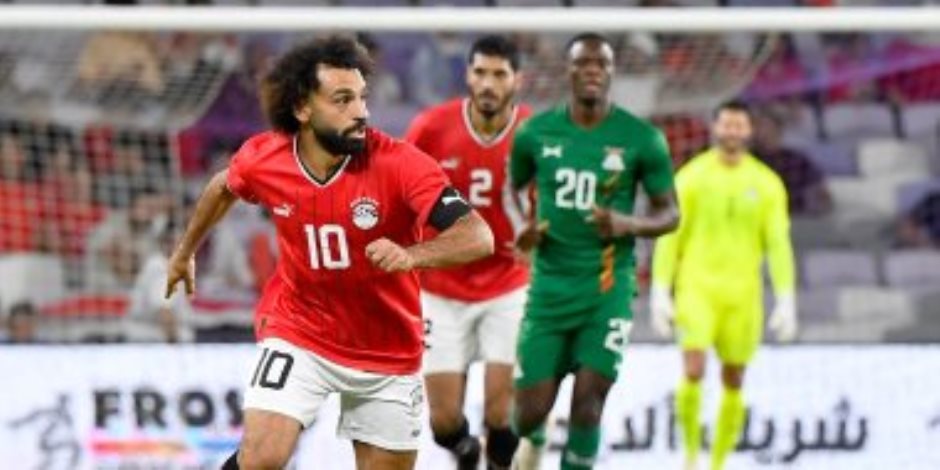 محمد صلاح يسجل الهدف الثانى لمنتخب مصر فى مرمى جيبوتى من ركلة الجزاء