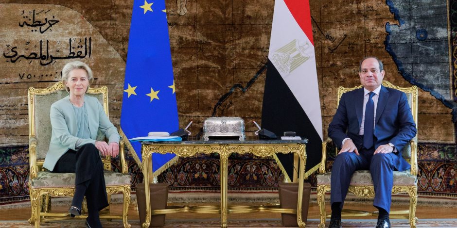 رئيسة المفوضية الأوروبية تؤكد: نتفق مع مصر على مبدأ عدم تهجير الفلسطينيين