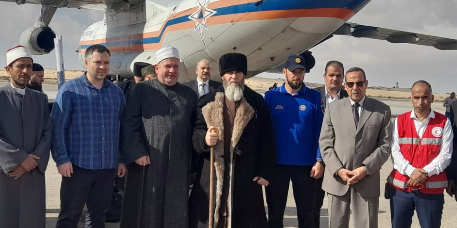 محافظ شمال سيناء يستقبل مفتي الشيشان بمطار العريش.. و"مجييف" يشكر مصر على دورها لدعم فلسطين (صور)
