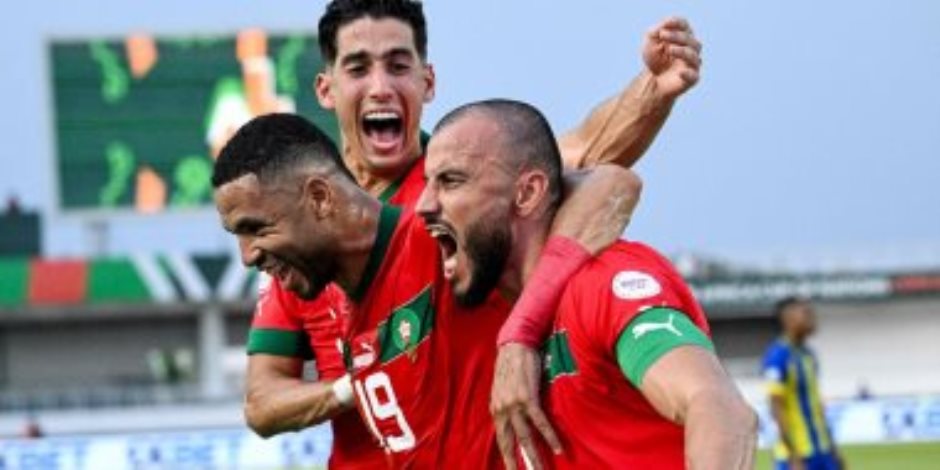 الكعبي وزياش في هجوم المغرب ضد زامبيا فى كأس أمم أفريقيا 2023