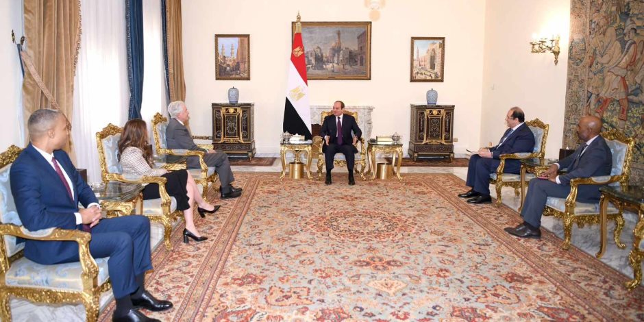الرئيس الأمريكي يثمن جهود مصر الحثيثة لدفع مسار التهدئة في قطاع غزة ووقف إطلاق النار