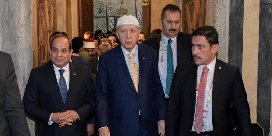 الرئيس السيسى يصطحب أردوغان فى زيارة لمسجد وضريح الإمام الشافعى