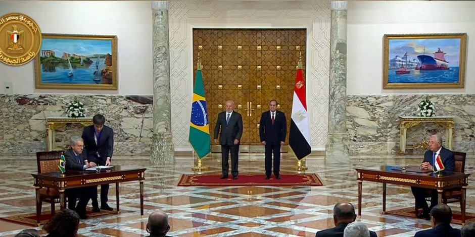 الرئيس السيسي ونظيره البرازيلي يشهدان التوقيع على عدد من اتفاقيات التعاون