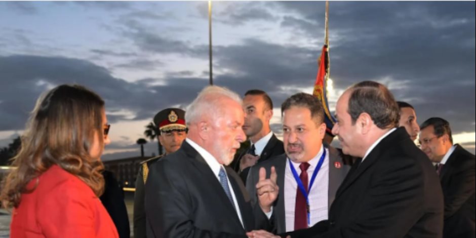 الرئيس السيسى يودّع نظيره البرازيلى لولا دا سيلڤا بعد انتهاء زيارته لمصر