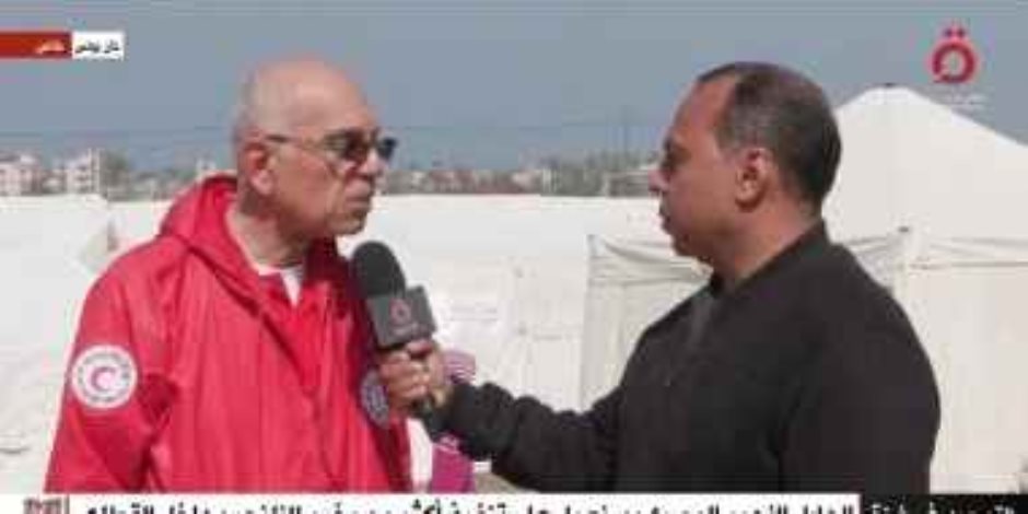 الهلال الأحمر المصرى: سنعمل على إنشاء أكثر من مخيم للنازحين بغزة