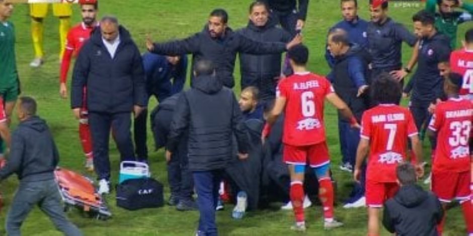 إغماء أحمد رفعت لاعب فيوتشر فى مباراة الاتحاد ونقله بالإسعاف