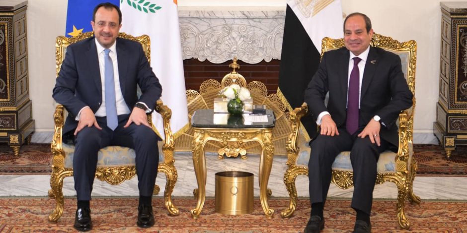 الرئيس السيسى يبحث مع نظيره القبرصي الوضع في غزة وسبل إنفاذ المساعدات الإنسانية
