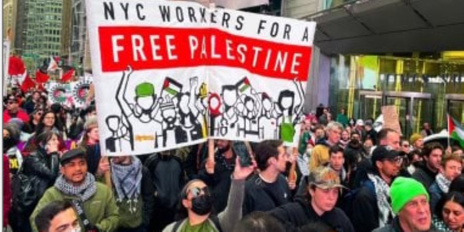 نيويورك: مظاهرات ضخمة للتنديد بالعدوان الإسرائيلي على غزة