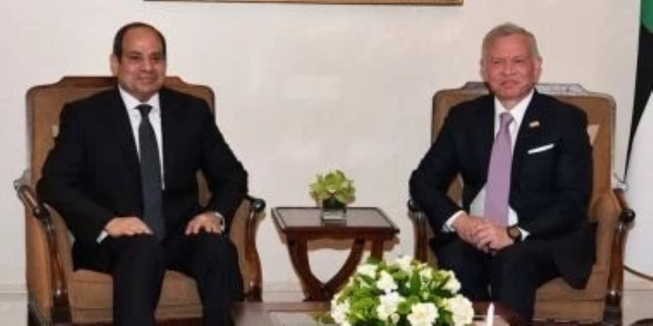 الرئيس السيسى يعود إلى أرض الوطن بعد زيارة الأردن ولقاء العاهل الأردنى